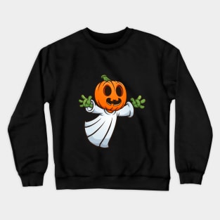 Halloween pumpkin ghost Crewneck Sweatshirt